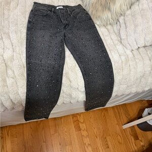 Good American rhinestone jeans